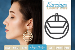 20 Design Earrings Laser Cut | Earrings Design SVG Bundle Product Image 15