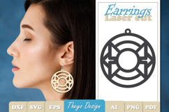 20 Design Earrings Laser Cut | Earrings Design SVG Bundle Product Image 21