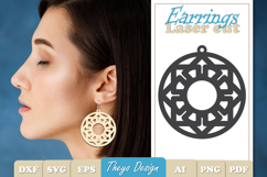 20 Design Earrings Laser Cut | Earrings Design SVG Bundle Product Image 7
