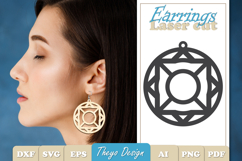 20 Design Earrings Laser Cut | Earrings Design SVG Bundle Product Image 10