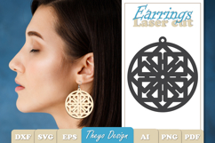 20 Design Earrings Laser Cut | Earrings Design SVG Bundle Product Image 15