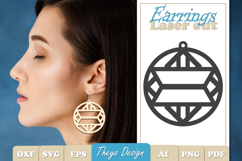 20 Design Earrings Laser Cut | Earrings Design SVG Bundle Product Image 18
