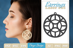 20 Design Earrings Laser Cut | Earrings Design SVG Bundle Product Image 20