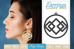 20 Design Earrings Laser Cut | Earrings Design SVG Bundle Product Image 3