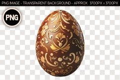 Chocolate Easter Egg PNG Isolated Object Product Image 1