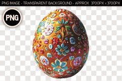 Chocolate Easter Egg PNG Isolated Object Product Image 1