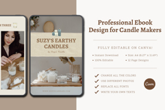Professional Ebook for Candle Makers | Canva Template Product Image 5