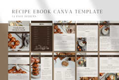 Recipe Ebook Design for Professional Bakers | Canva Template Product Image 3