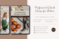 Recipe Ebook Design for Professional Bakers | Canva Template Product Image 5