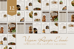 Recipe Ebook for Vegan Content Creators | Canva Template Product Image 1