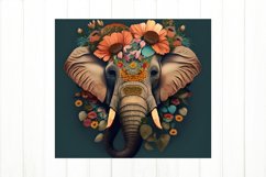 Elefant Tumbler Wrap. Animal Tumbler Sublimation Product Image 2