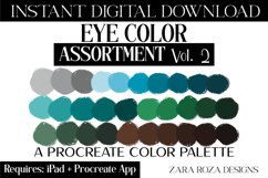 Eye Color Assortment Vol. 2 Procreate Palette, 30 Swatches Product Image 1