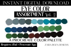 Eye Color Assortment Vol. 3 Procreate Palette, 30 Swatches Product Image 1