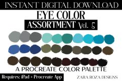 Eye Color Assortment Vol. 5 Procreate Palette, 30 Swatches Product Image 1