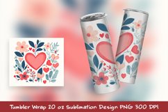 Valentines Ornament Tumbler Wrap Sublimation Design Product Image 1