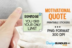 You Are Your Only Limit, Printable Stickers, Success Png Product Image 1