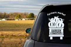 Farmers Market Sign SVG. Farmhouse SVG. Silhouette SVG Farm Product Image 3