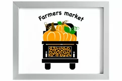 Farmers Market SVG. Fall Farmhouse Signs. Fall Truck SVG Product Image 3