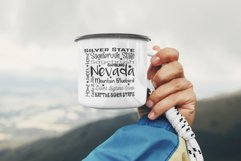 State of Nevada Cut File | Square Typography Product Image 2