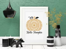 Pumpkin mandala SVG, Pumpkin swirly SVG, Pumpkin SVG, Fall Product Image 2
