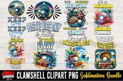 Positive Quotes Clipart Bundle | Clamshell Clipart Bundle Product Image 6