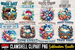 Positive Quotes Clipart Bundle | Clamshell Clipart Bundle Product Image 7