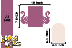 Animals Gatefold Invitation Template: SVG DXF Product Image 3