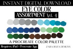 Eye Color Assortment Vol. 4 Procreate Palette, 30 Swatches Product Image 1