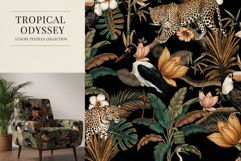 Tropical Jungle &amp; Wildlife Seamless Pattern Product Image 10