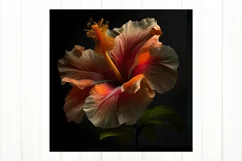 Hibiscus Tumbler Sublimation. Flower Tumbler Wrap Product Image 2