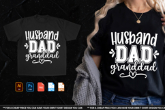 Husband Dad Granddad Tshirt Design Product Image 1