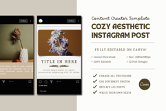Cozy Aesthetic Instagram Post | Canva Template Product Image 5