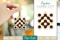 Metaball Keychain Laser cut | Keychain SVG Bundle Product Image 2