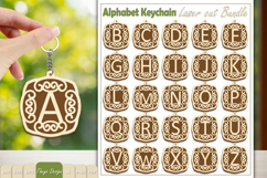 Alphabet Keychain Lasercut |Monogram Alphabet Keychain Bundle Product Image 1
