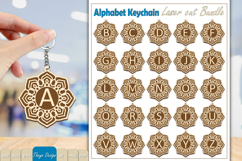 Alphabet Keychain Lasercut|Monogram Alphabet Keychain Bundle Product Image 1