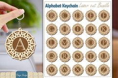 Alphabet Keychain Lasercut|Monogram Alphabet Keychain Bundle Product Image 1