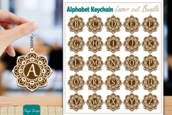 Alphabet Keychain Lasercut|Monogram Alphabet Keychain Bundle Product Image 1
