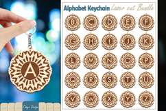 Alphabet Keychain Lasercut|Monogram Alphabet Keychain Bundle Product Image 1