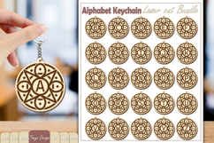 Alphabet Keychain Lasercut|Monogram Alphabet Keychain Bundle Product Image 1