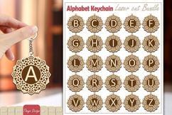 Alphabet Keychain Lasercut|Monogram Alphabet Keychain Bundle Product Image 1
