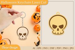 26 Design Halloween Keychain Laser Cut | Halloween Design Product Image 12