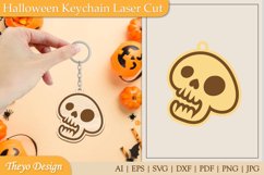 26 Design Halloween Keychain Laser Cut | Halloween Design Product Image 16