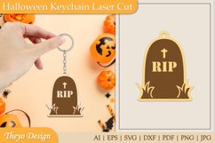 26 Design Halloween Keychain Laser Cut | Halloween Design Product Image 18