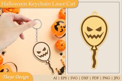 26 Design Halloween Keychain Laser Cut | Halloween Design Product Image 20