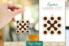 Metaball Keychain Laser cut | Keychain SVG Bundle Product Image 3