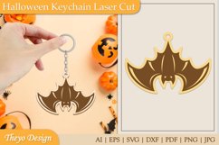 26 Design Halloween Keychain Laser Cut | Halloween Design Product Image 3