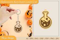 26 Design Halloween Keychain Laser Cut | Halloween Design Product Image 27