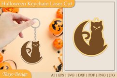 26 Design Halloween Keychain Laser Cut | Halloween Design Product Image 9