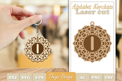 Alphabet Keychain Lasercut|Monogram Alphabet Keychain Bundle Product Image 10