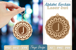 Alphabet Keychain Lasercut|Monogram Alphabet Keychain Bundle Product Image 11